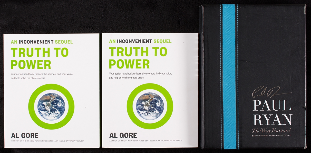 Political Signed Books Group with Al Gore, Paul Ryan (3)