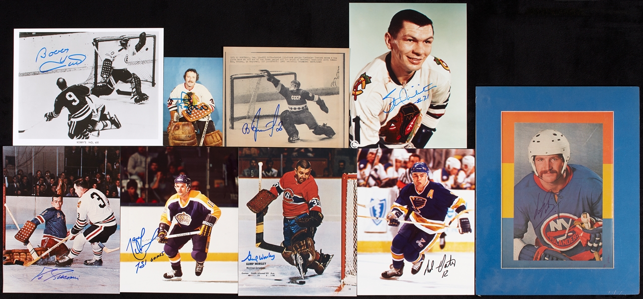 Hockey Signed Photos & Cards Group (78)