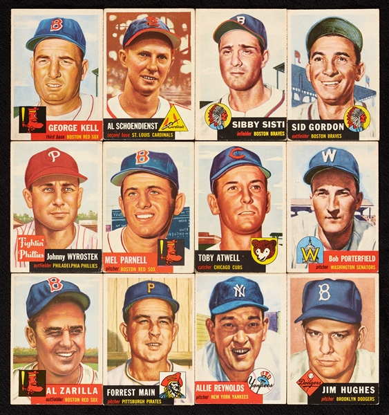 1953 Topps Baseball Group With Two HOFers (20)