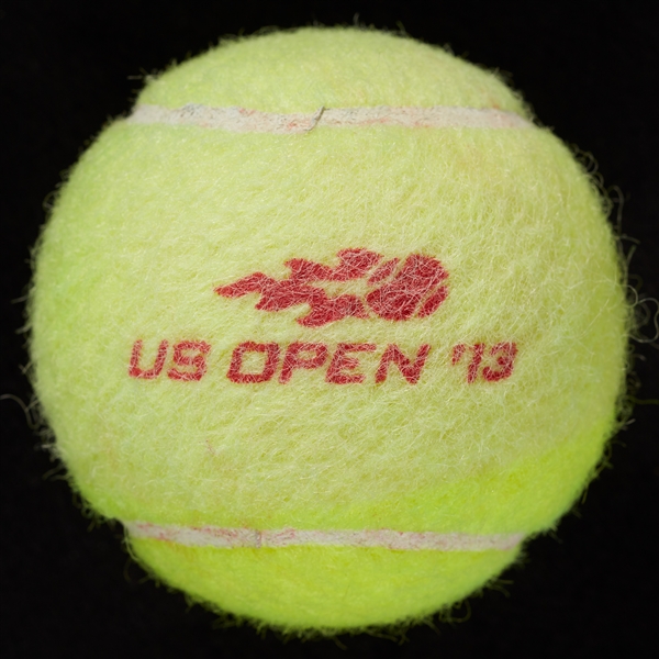 Serena Williams vs. Suarez Navarro 2013 US Open Game-Used Tennis Ball (MeiGray)
