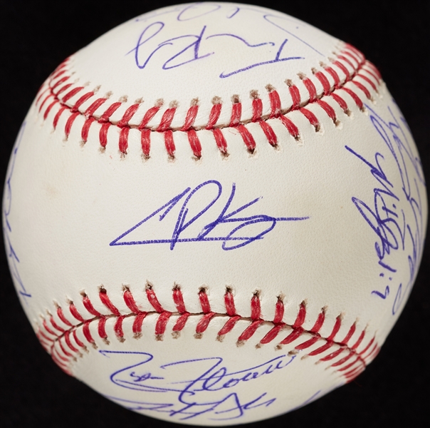 2009 MLB Futures Game Team-Signed Baseball with Bumgarner on SS
