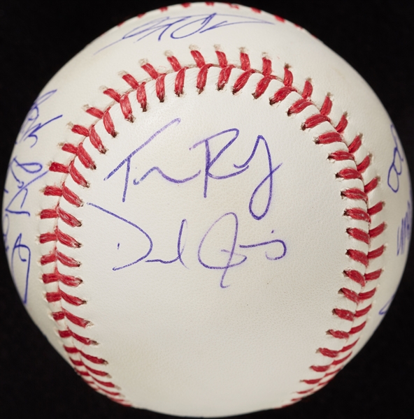 2009 MLB Futures Game Team-Signed Baseball with Bumgarner on SS
