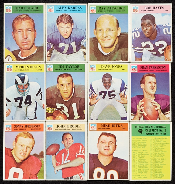 1966 Philadelphia Gum Football Near Set (194/198)