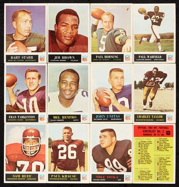 1965 Philadelphia Gum Football Complete Set (198)