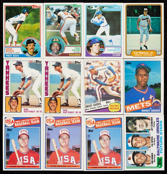 Early 1980s Topps Baseball High-Grade Sets, and One Fleer (8)