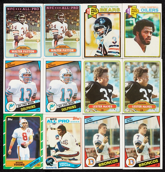 1979-88 Topps Football High-Grade Set Run, Montana Rookie SGC 5, Rice Rookie SGC 7 (11)