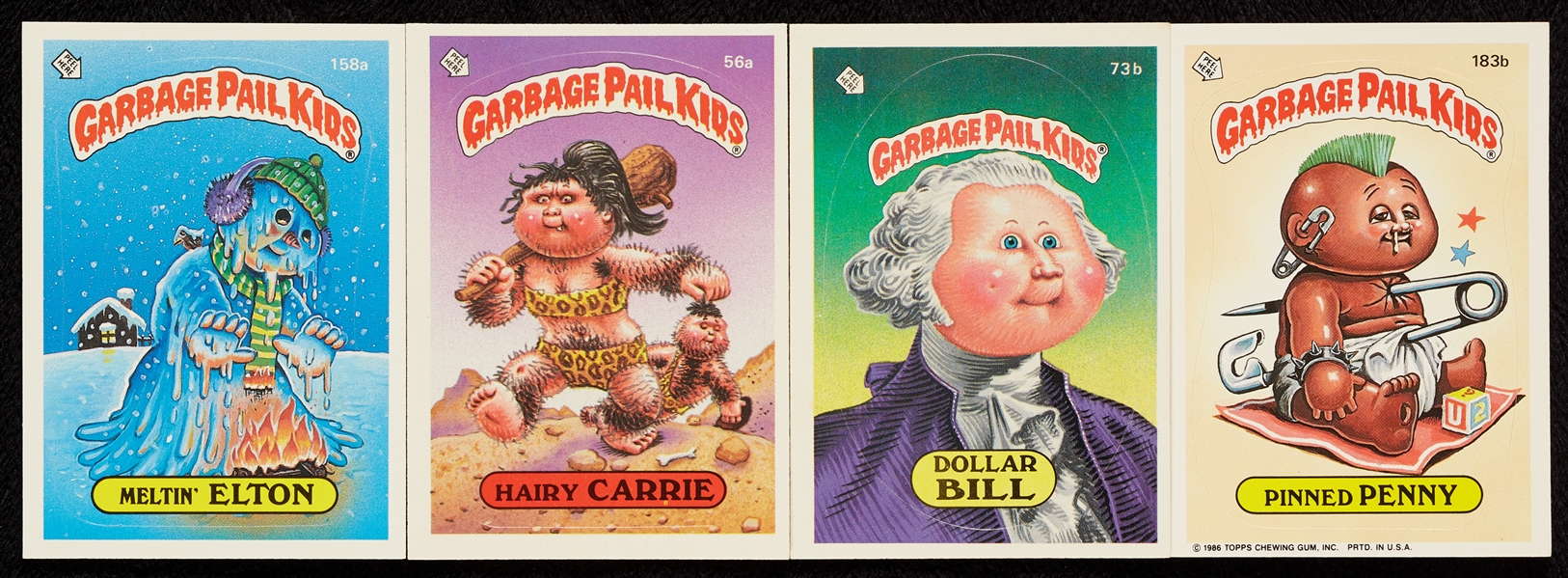 1985-88 Topps Garbage Pail Kids Series 2-8 and 10-15, Eight Slabbed (1,124 cards)