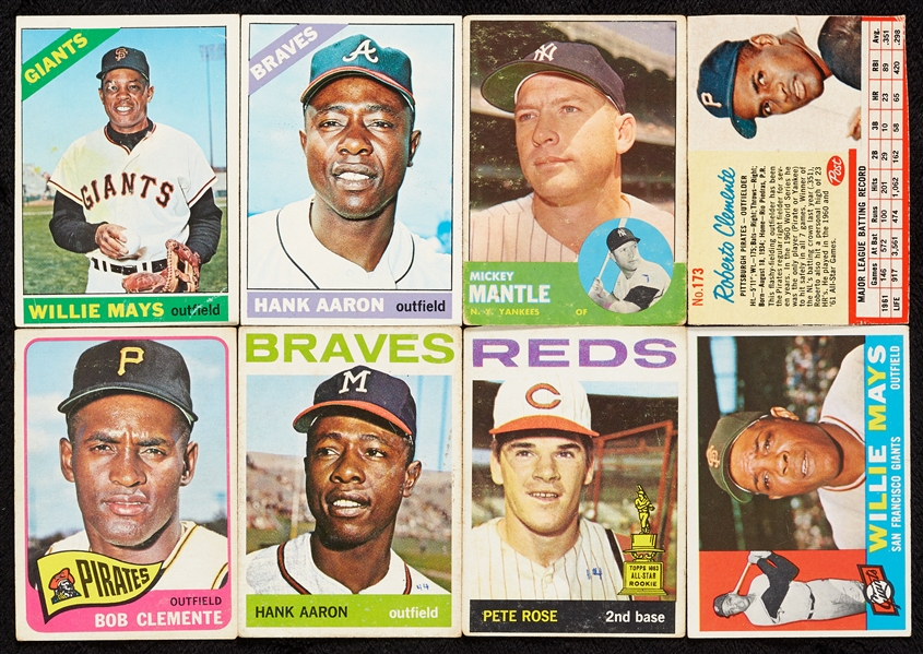 1960s-70s Topps Baseball Hall of Famers Group (225)
