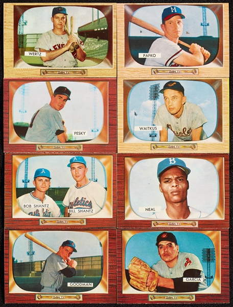 1955 Bowman Baseball High-Grade Group, Seven HOFers, 26 High Nos. (81)