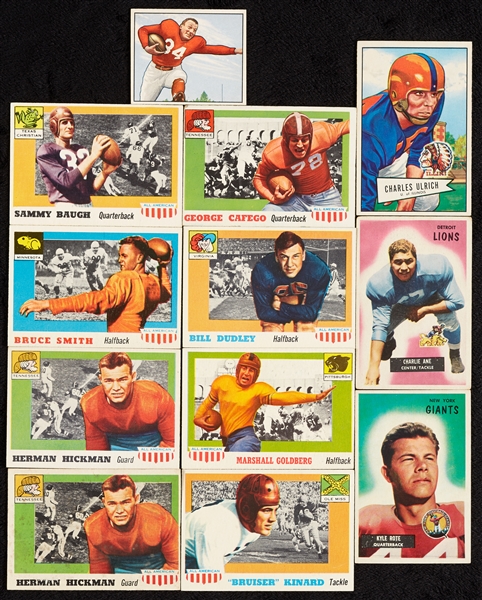1957-59 Topps Football Group With 42 HOFers, Plus 1955 All Americans (177)