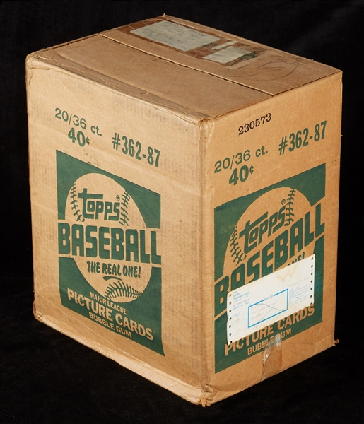 1987 Topps Baseball Wax Box Case (20/36)