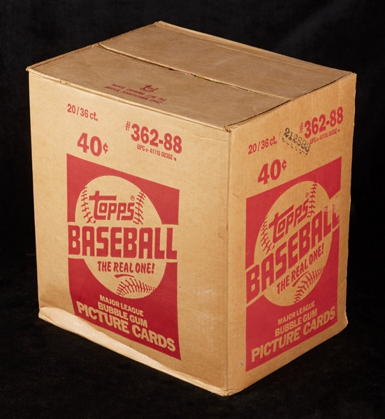 1988 Topps Baseball Wax Box Case (20/36)