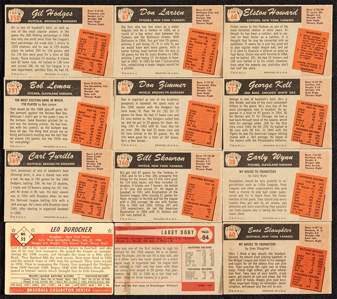 1953-55 Bowman Baseball Group, Seven HOFers, Rookie (77)