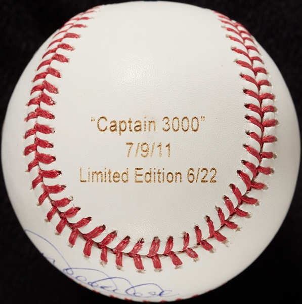 Derek Jeter Single-Signed OML Captain 3000 Baseball (6/22) (BAS)