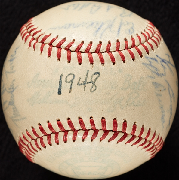 1948 Cleveland Indians World Champs Team-Signed Baseball (PSA/DNA)
