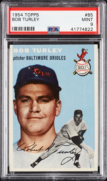 1954 Topps Bob Turley No. 85 PSA 9 (Only 1 Graded Higher)
