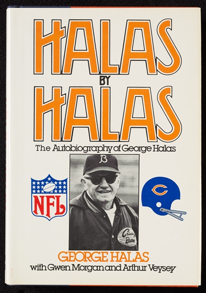 George Halas & Others Signed Halas By Halas Book (BAS)