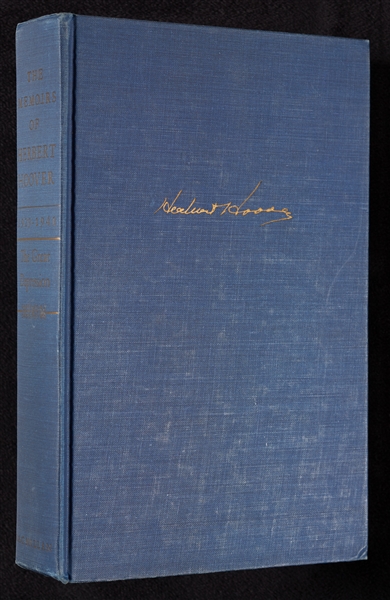 Herbert Hoover Signed The Great Depression Book (BAS)