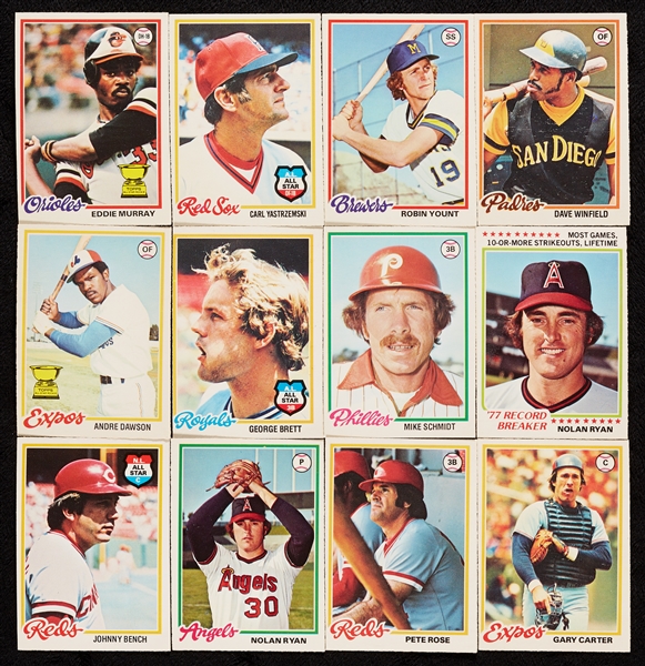 1978 O-Pee-Chee Baseball High-Grade Complete Set (242)