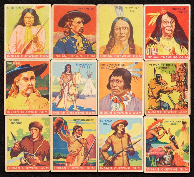 1933 Goudey Indian Gum Group (276)