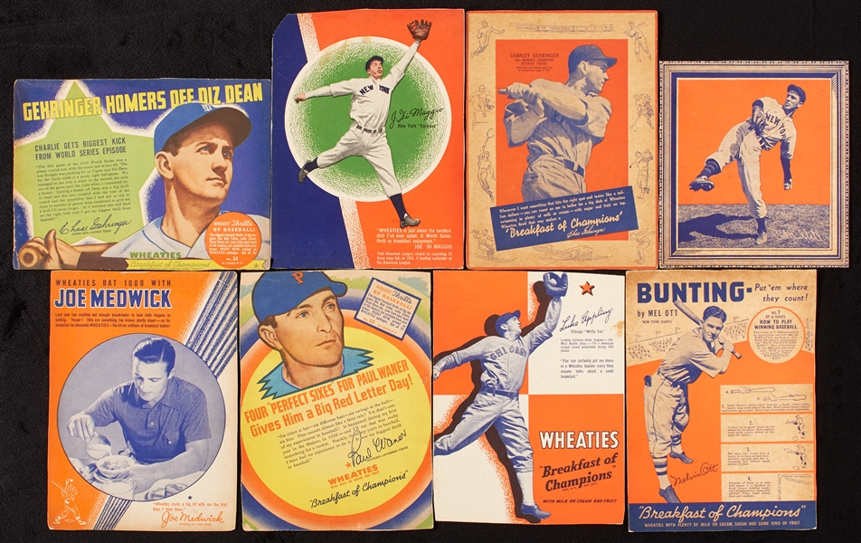 1935-38 Wheaties Baseball Series Group, DiMaggio and 27 HOFers (53)