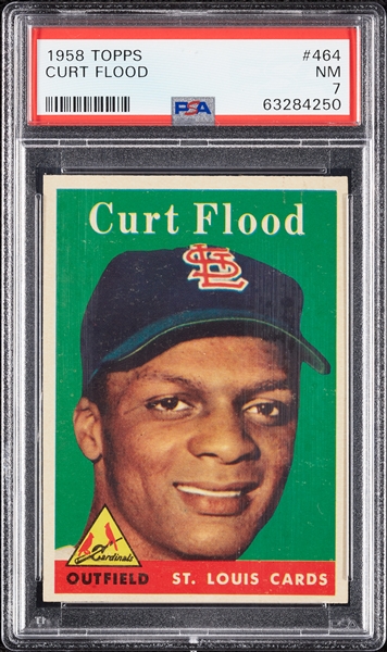 1958 Topps Curt Flood RC No. 464 PSA 7