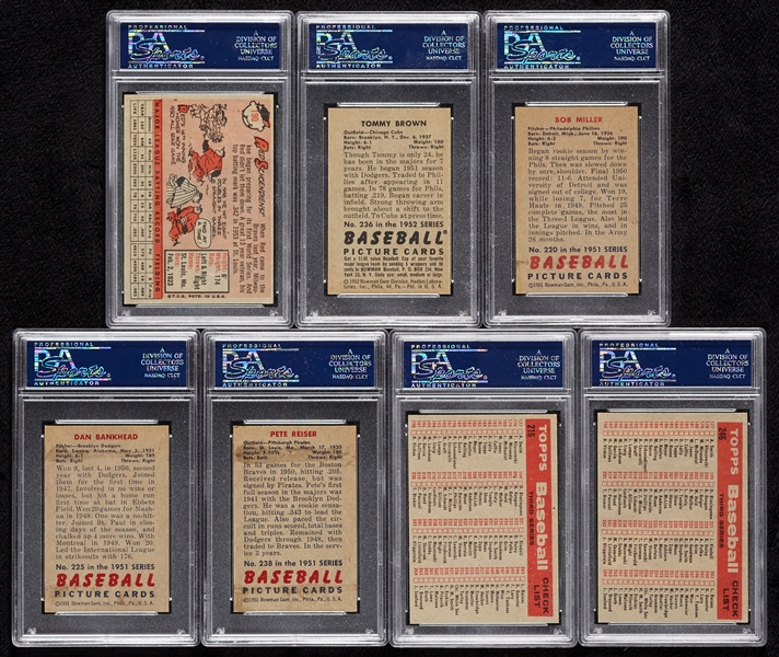 1950s PSA-Graded Card Group (7)