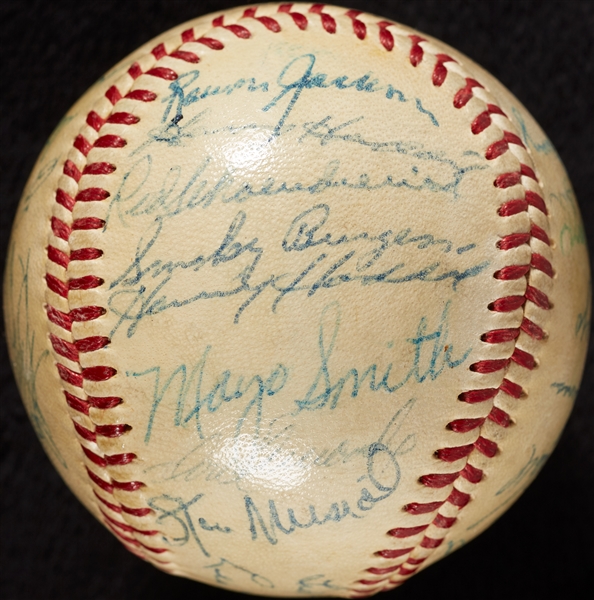 1955 National League All-Star Team Signed Baseball with Campanella, Hodges (BAS)