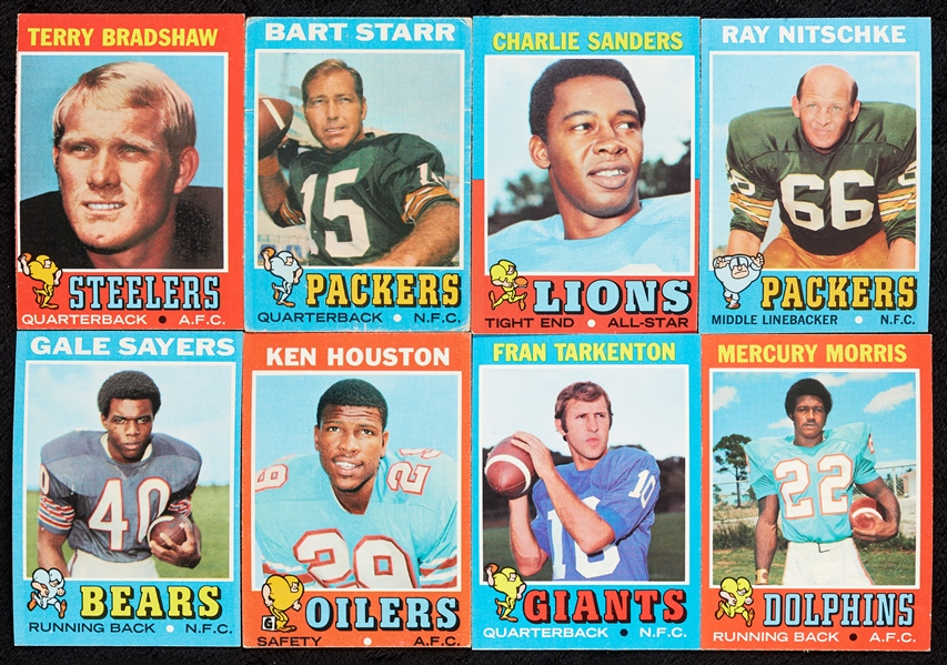 1971 Topps Football Complete Set, Plus Inserts (271)