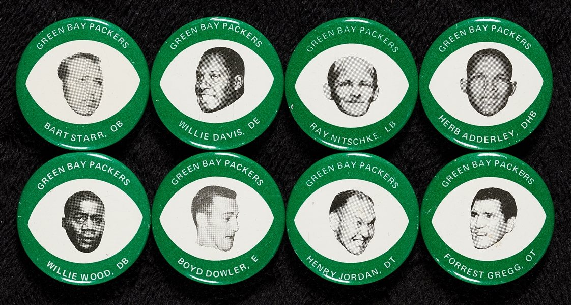 High-Grade 1969 Drenk’s Green Bay Packers Pins Complete Set (20)