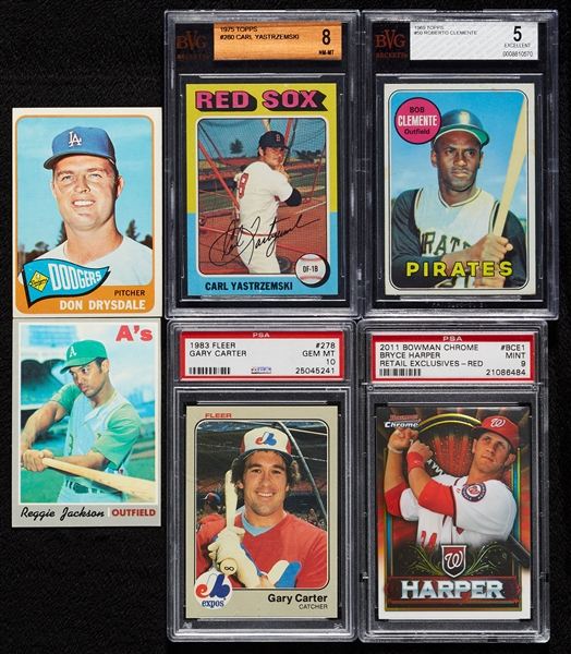 HOFers & Stars Balance of Collection Group with Mays, Clemente, Trout (250)
