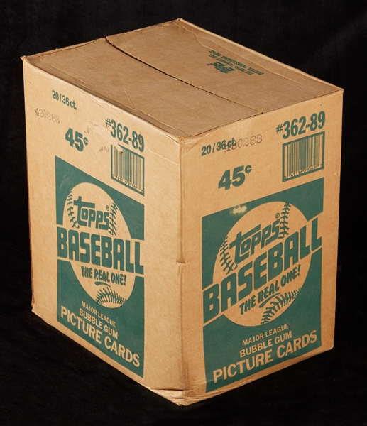 1989 Topps Baseball Wax Box Case (20/36)