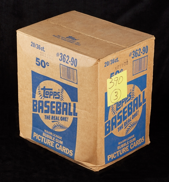 1990 Topps Baseball Wax Box Case (20/36)