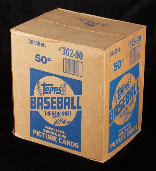 1990 Topps Baseball Wax Box Case (20/36)