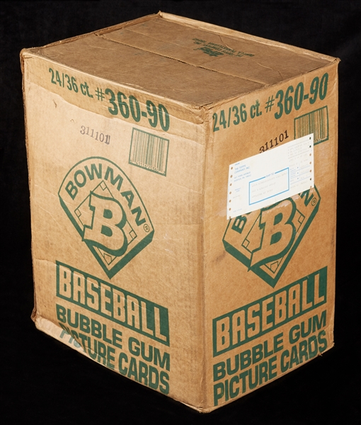 1990 Bowman Baseball Wax Box Case (20/36)