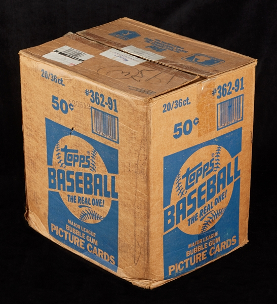 1991 Topps Baseball Wax Box Case (20/36)