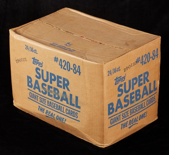 1984 Topps Super Baseball Wax Case (24/36)