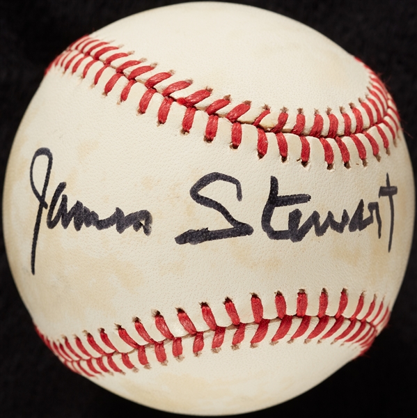 James Stewart Single-Signed OAL Baseball (BAS)