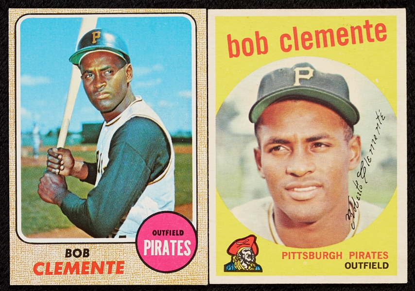 1959 and 1968 Topps Roberto Clemente Group (2)