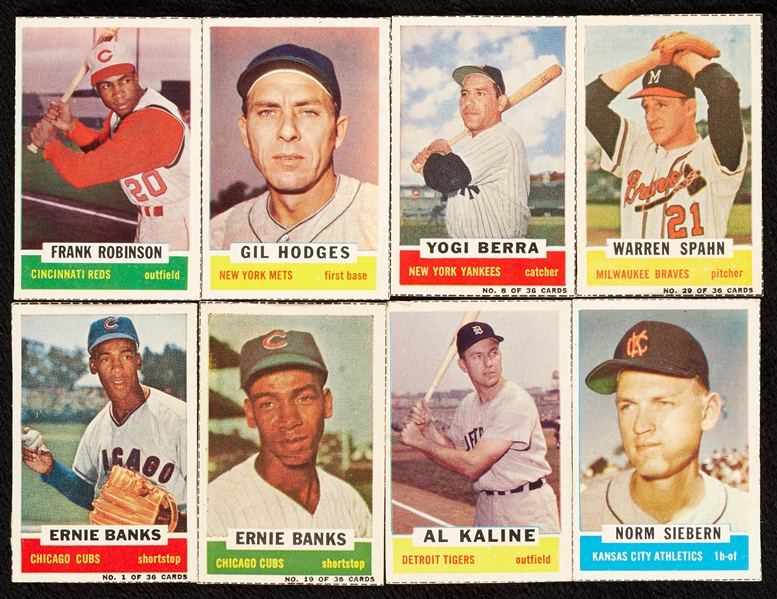 1960-68 Bazooka Baseball Group, 56 Hall of Famers (153)