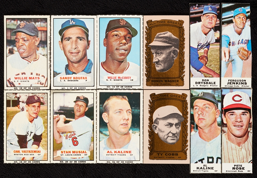 1960-68 Bazooka Baseball Group, 56 Hall of Famers (153)