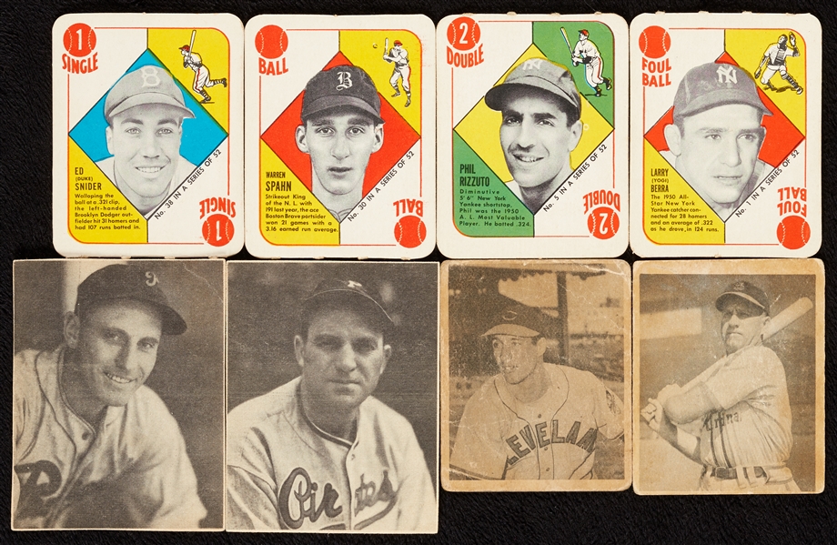 1939 Play Balls, Early Bowmans Baseball and 1951 Topps Red Backs Group, 30 HOFers (118)