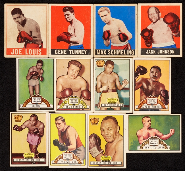 1948-51 Leaf and Topps Boxing Group, 18 Hall of Famers (99)