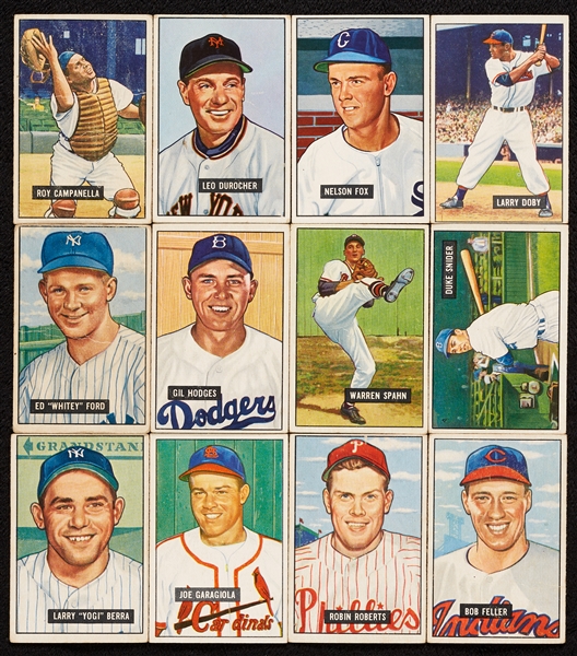 1951 Bowman Baseball Group, 15 Hall of Famers (157)