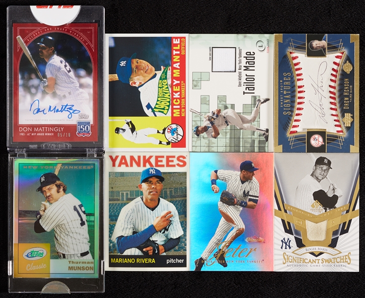 1989-2020 Topps and Others Super High-Grade Yankees Group, 50 Slabs, More Than 30 Mint (400)