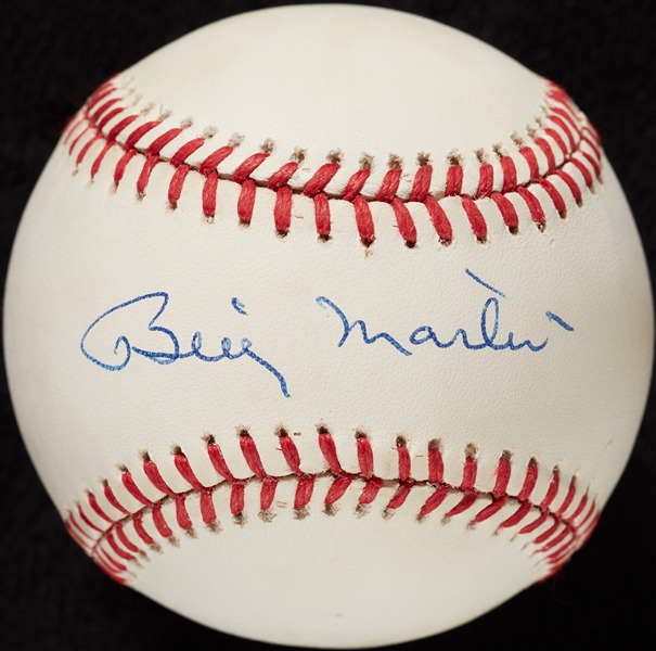 Billy Martin Single-Signed OAL Baseball (PSA/DNA)
