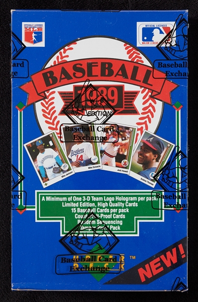 1989 Upper Deck Low Number Baseball Wax Box (36) (BBCE) (FASC)