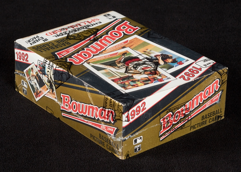 1992 Bowman Baseball Wax Box (36) (BBCE) (FASC)