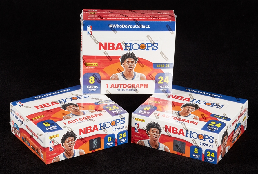 2020-21 NBA Hoops Basketball Retail Boxes Group (3)