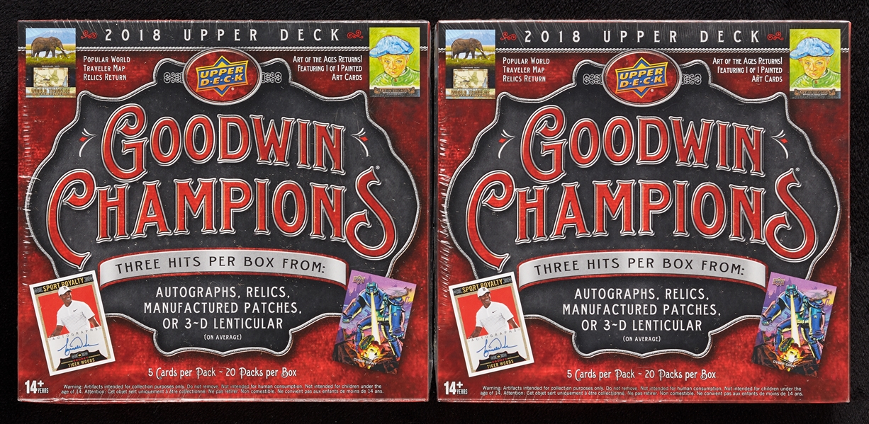 2018 Upper Deck Goodwin Champions Boxes Pair (2)